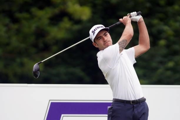 Ivan Cantero Gutierrez of Spain in action during Day Two of the Kaskada Golf Challenge at Kaskada Golf Resort on July 02, 2021 in Brno, Czech...