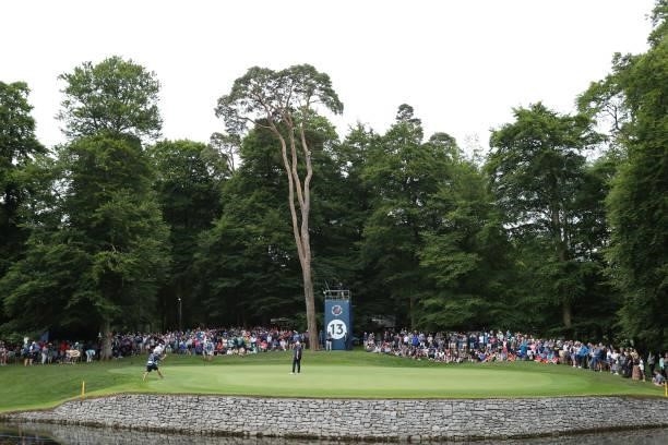 General view of the 13th green during Day Two of The Dubai Duty Free Irish Open at Mount Juliet Golf Club on July 02, 2021 in Thomastown, Ireland.