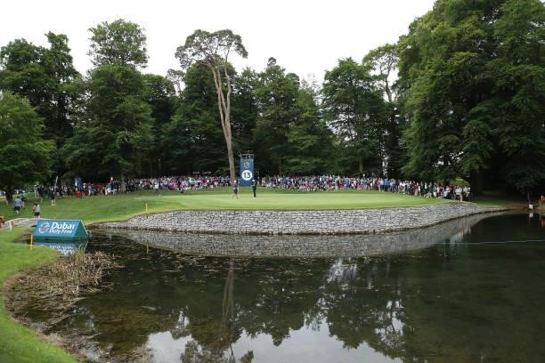 General view of the 13th green during Day Two of The Dubai Duty Free Irish Open at Mount Juliet Golf Club on July 02, 2021 in Thomastown, Ireland.