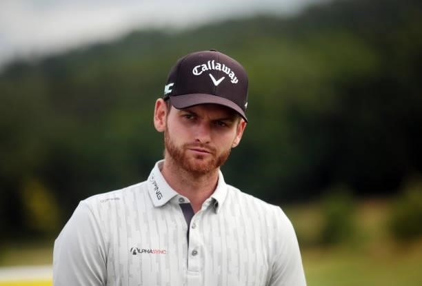Daniel Gavins of England in action during Day Two of the Kaskada Golf Challenge at Kaskada Golf Resort on July 02, 2021 in Brno, Czech Republic.