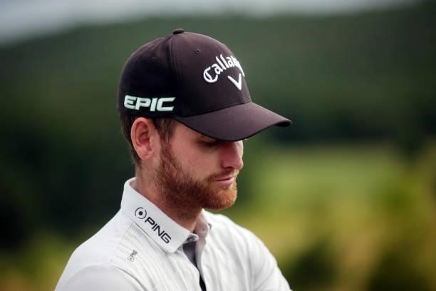 Daniel Gavins of England in action during Day Two of the Kaskada Golf Challenge at Kaskada Golf Resort on July 02, 2021 in Brno, Czech Republic.