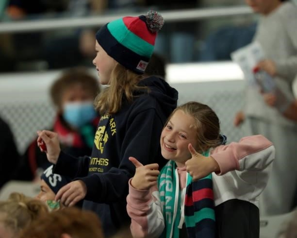 Vixens fan is pictured during the round nine Super Netball match between Sunshine Coast Lightning and Melbourne Vixens at John Cain Arena, on July 03...