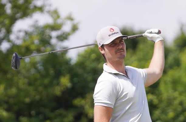Kristian Krogh Johannessen of Norway in action during Day Three of the Kaskada Golf Challenge at Kaskada Golf Resort on July 03, 2021 in Brno, Czech...