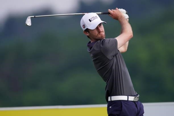 Andrew Wilson of England in action during Day Three of the Kaskada Golf Challenge at Kaskada Golf Resort on July 03, 2021 in Brno, Czech Republic.