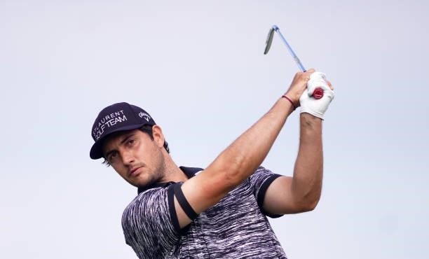 Julien Brun of France in action during Day Three of the Kaskada Golf Challenge at Kaskada Golf Resort on July 03, 2021 in Brno, Czech Republic.