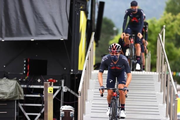 Jonathan Castroviejo of Spain and Team INEOS Grenadiers at start during the 108th Tour de France 2021, Stage 8 a 150,8km stage from Oyonnax to Le...