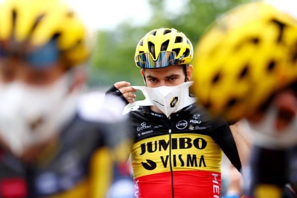 Wout Van Aert of Belgium and Team Jumbo-Visma at start during the 108th Tour de France 2021, Stage 8 a 150,8km stage from Oyonnax to Le Grand-Bornand...