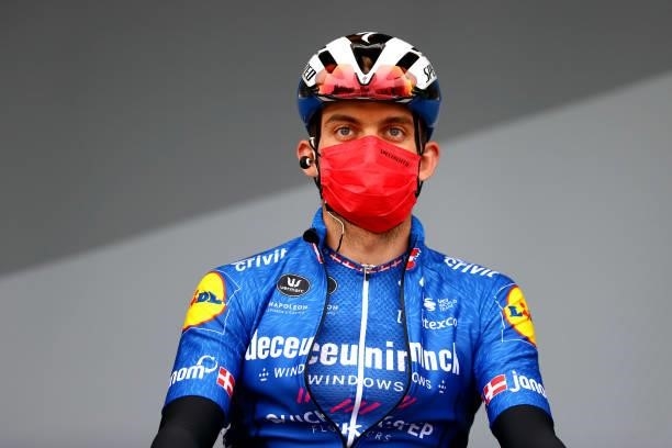 Kasper Asgreen of Denmark and Team Deceuninck - Quick-Step at start during the 108th Tour de France 2021, Stage 8 a 150,8km stage from Oyonnax to Le...