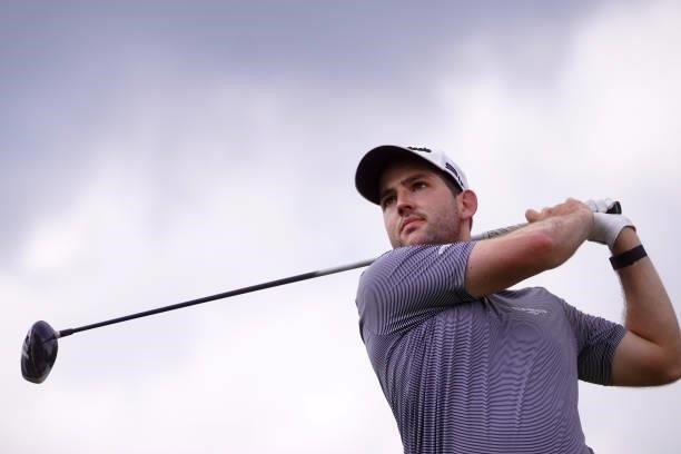 Bradley Neil of Scotland in action during Day Three of the Kaskada Golf Challenge at Kaskada Golf Resort on July 03, 2021 in Brno, Czech Republic.