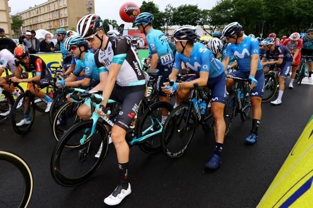 Luke Durbridge of Australia and Team BikeExchange & The Peloton at start during the 108th Tour de France 2021, Stage 8 a 150,8km stage from Oyonnax...