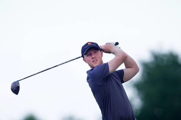 Craig Howie of Scotland in action during Day Three of the Kaskada Golf Challenge at Kaskada Golf Resort on July 03, 2021 in Brno, Czech Republic.