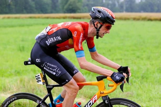 Wout Poels of The Netherlands and Team Bahrain - Victorious in the Breakaway during the 108th Tour de France 2021, Stage 8 a 150,8km stage from...