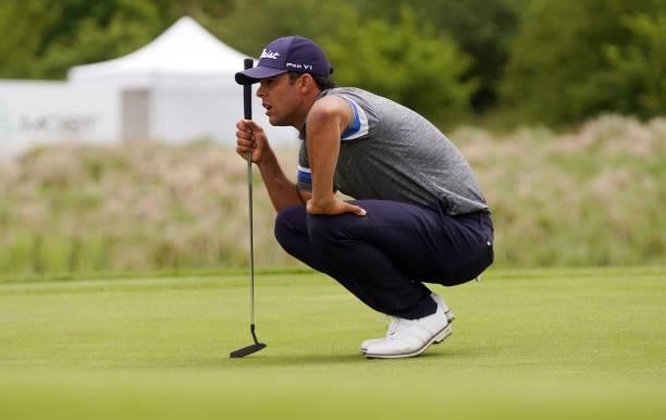 Dimitrios Papadatos of Austria in action during Day Three of the Kaskada Golf Challenge at Kaskada Golf Resort on July 03, 2021 in Brno, Czech...