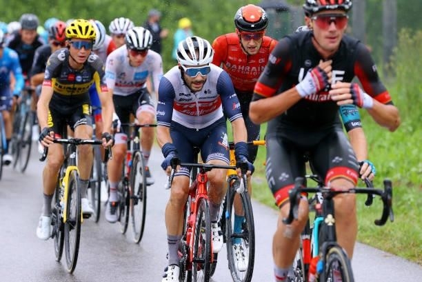 Julien Bernard of France and Team Trek - Segafredo during the 108th Tour de France 2021, Stage 8 a 150,8km stage from Oyonnax to Le Grand-Bornand /...