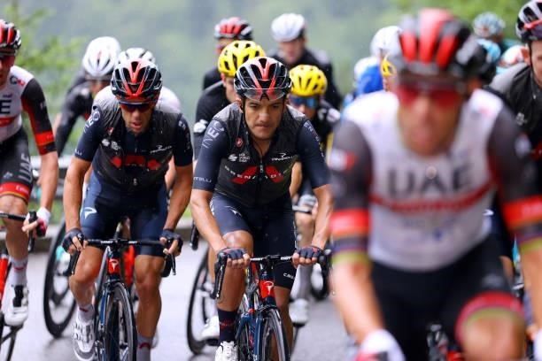 Richie Porte of Australia & Richard Carapaz of Ecuador and Team INEOS Grenadiers during the 108th Tour de France 2021, Stage 8 a 150,8km stage from...