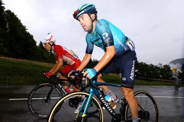 Guillaume Martin of France and Team Cofidis & Ion Izagirre of Spain and Team Astana - Premier Tech during the 108th Tour de France 2021, Stage 8 a...