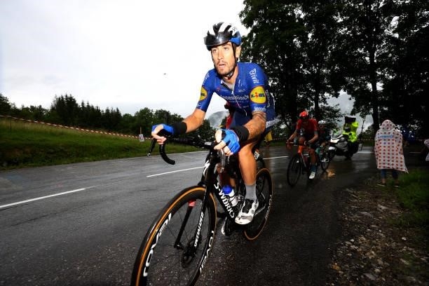 Mattia Cattaneo of Italy and Team Deceuninck - Quick-Step during the 108th Tour de France 2021, Stage 8 a 150,8km stage from Oyonnax to Le...