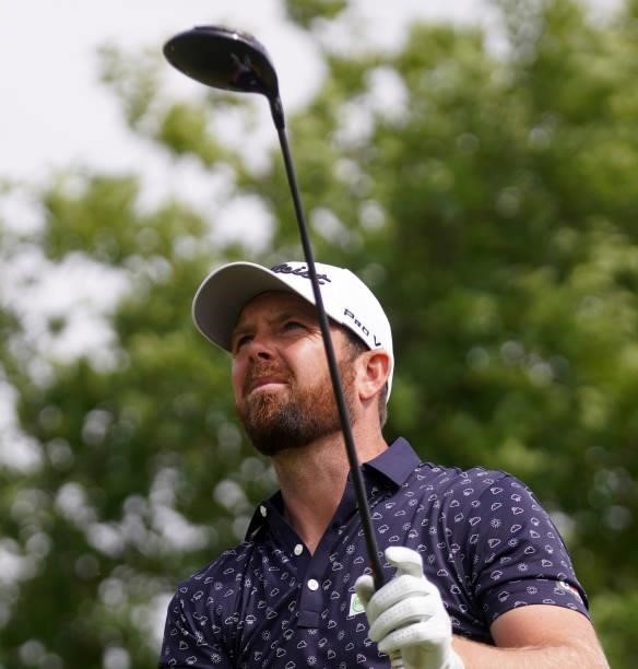 Stanislav Matus of the Czech republic in action during Day Three of the Kaskada Golf Challenge at Kaskada Golf Resort on July 03, 2021 in Brno, Czech...