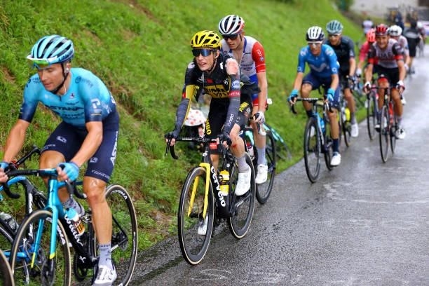 Jonas Vingegaard of Denmark and Team Jumbo-Visma Injured after crash during the 108th Tour de France 2021, Stage 8 a 150,8km stage from Oyonnax to Le...