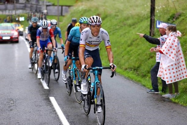 Omar Fraile of Spain and Team Astana - Premier Tech in the Breakaway during the 108th Tour de France 2021, Stage 8 a 150,8km stage from Oyonnax to Le...