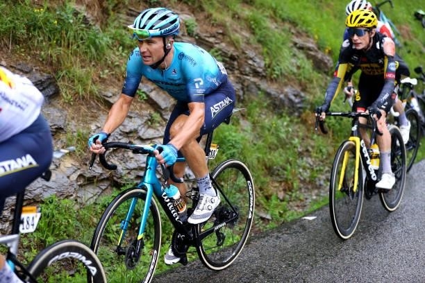 Alexey Lutsenko of Kazakhstan and Team Astana - Premier Tech during the 108th Tour de France 2021, Stage 8 a 150,8km stage from Oyonnax to Le...