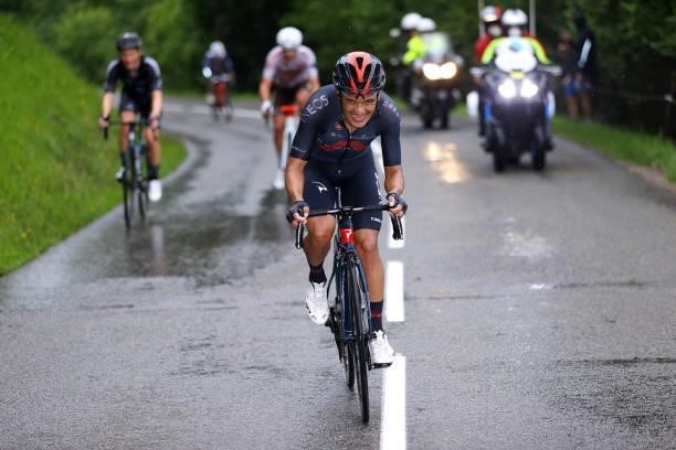 Richard Carapaz of Ecuador and Team INEOS Grenadiers during the 108th Tour de France 2021, Stage 8 a 150,8km stage from Oyonnax to Le Grand-Bornand /...