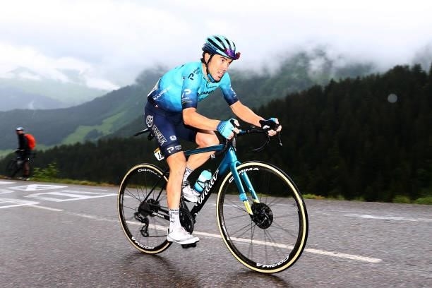 Ion Izagirre of Spain and Team Astana - Premier Tech in the Breakaway during the 108th Tour de France 2021, Stage 8 a 150,8km stage from Oyonnax to...