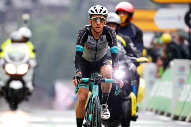 Simon Yates of The United Kingdom and Team BikeExchange at arrival during the 108th Tour de France 2021, Stage 8 a 150,8km stage from Oyonnax to Le...