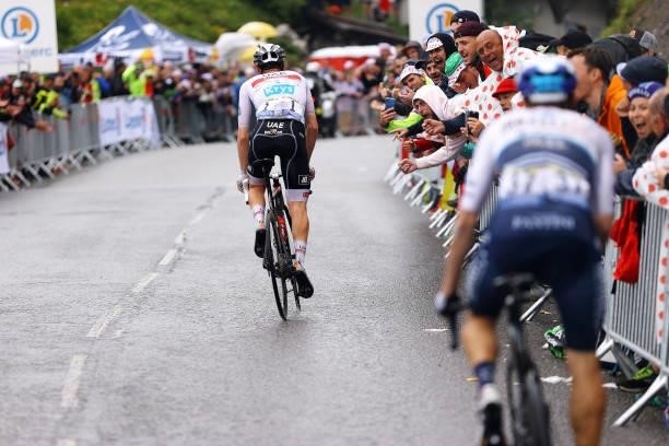 Tadej Pogačar of Slovenia and UAE-Team Emirates White Best Young Rider Jersey during the 108th Tour de France 2021, Stage 8 a 150,8km stage from...