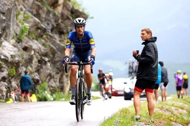 Mattia Cattaneo of Italy and Team Deceuninck - Quick-Step during the 108th Tour de France 2021, Stage 8 a 150,8km stage from Oyonnax to Le...