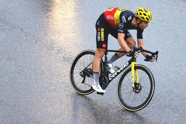 Wout Van Aert of Belgium and Team Jumbo-Visma during the 108th Tour de France 2021, Stage 8 a 150,8km stage from Oyonnax to Le Grand-Bornand /...