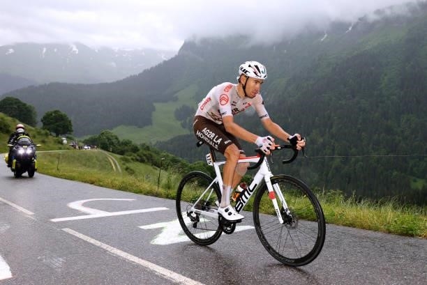 Aurélien Paret-Peintre of France and AG2R Citroën Team during the 108th Tour de France 2021, Stage 8 a 150,8km stage from Oyonnax to Le Grand-Bornand...