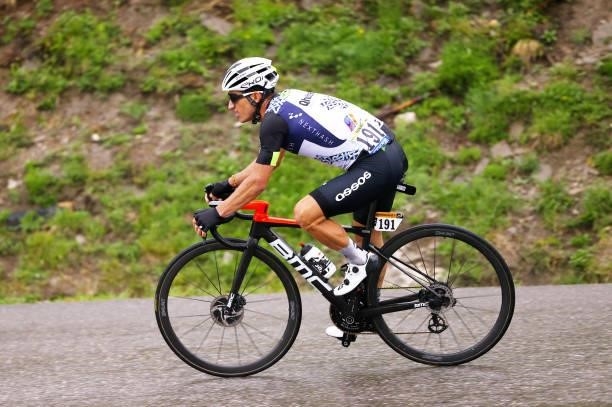 Sergio Henao of Colombia and Team Qhubeka NextHash during the 108th Tour de France 2021, Stage 8 a 150,8km stage from Oyonnax to Le Grand-Bornand /...