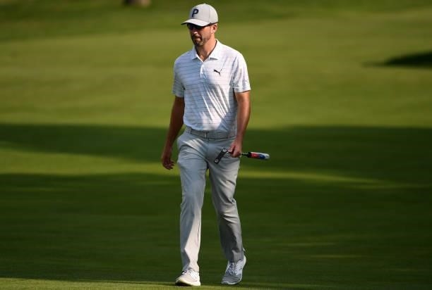Chris Baker walks on the second hole during the third round of the Rocket Mortgage Classic on July 03, 2021 at the Detroit Golf Club in Detroit,...