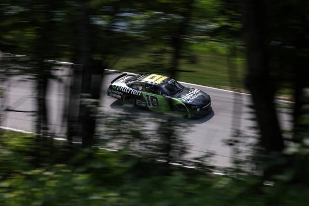 Jeb Burton, driver of the Nutrien Ag Solutions Chevrolet, drives during the NASCAR Xfinity Series Henry 180 at Road America on July 03, 2021 in...