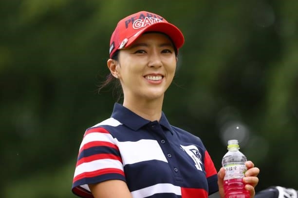 Chae-young Yoon of South Korea smiles during the final round of the Shiseido Ladies Open at Totsuka Country Club on July 4, 2021 in Yokohama,...