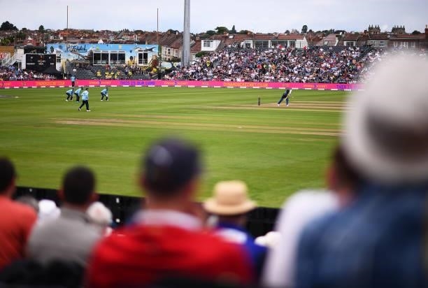 General view of play during the 3rd ODI match between England and Sri Lanka at Bristol County Ground on July 04, 2021 in Bristol, England.