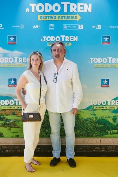 Juan Carmona attends to premiere film of 'A Todo Tren. Destino Asturias" at Kinepolis Cinemas on July 04, 2021 in Madrid, Spain.