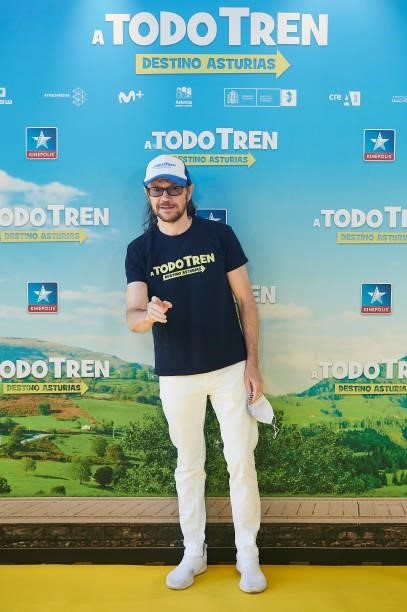 Santiago Segura attends to premiere film of 'A Todo Tren. Destino Asturias" at Kinepolis Cinemas on July 04, 2021 in Madrid, Spain.