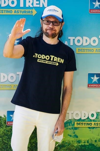 Santiago Segura attends to premiere film of 'A Todo Tren. Destino Asturias" at Kinepolis Cinemas on July 04, 2021 in Madrid, Spain.