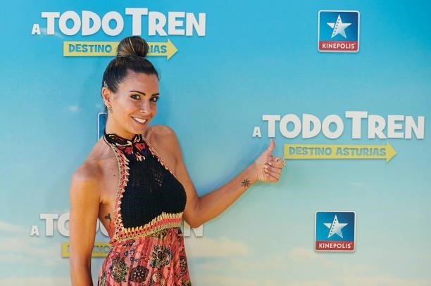 Bea Jarrin attends to premiere film of 'A Todo Tren. Destino Asturias" at Kinepolis Cinemas on July 04, 2021 in Madrid, Spain.