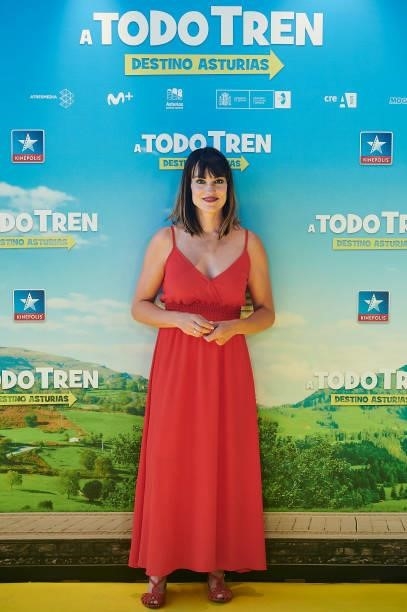 Irene Villa attends to premiere film of 'A Todo Tren. Destino Asturias" at Kinepolis Cinemas on July 04, 2021 in Madrid, Spain.