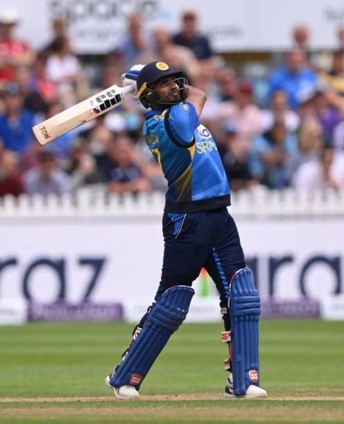 Sri Lanka batsman Dasun Shanaka in batting action during the 3rd Royal London One Day International between England and Sri Lanka at Bristol County...