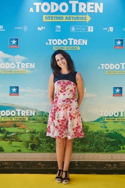 Marta Gonzalez de la Vega attends to premiere film of 'A Todo Tren. Destino Asturias" at Kinepolis Cinemas on July 04, 2021 in Madrid, Spain.