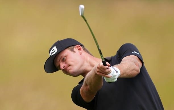 Freddy Schott of Germany in action during Day Four of the Kaskada Golf Challenge at Kaskada Golf Resort on July 04, 2021 in Brno, Czech Republic.