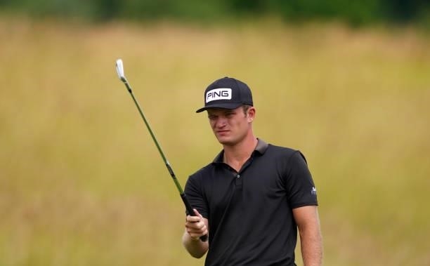 Freddy Schott of Germany in action during Day Four of the Kaskada Golf Challenge at Kaskada Golf Resort on July 04, 2021 in Brno, Czech Republic.