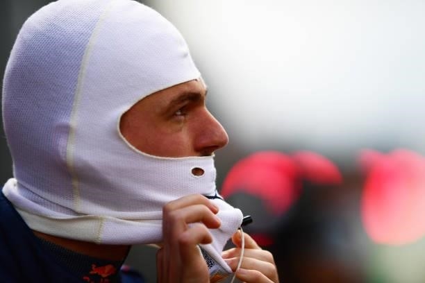 Max Verstappen of Netherlands and Red Bull Racing prepares to drive on the grid before the F1 Grand Prix of Austria at Red Bull Ring on July 04, 2021...