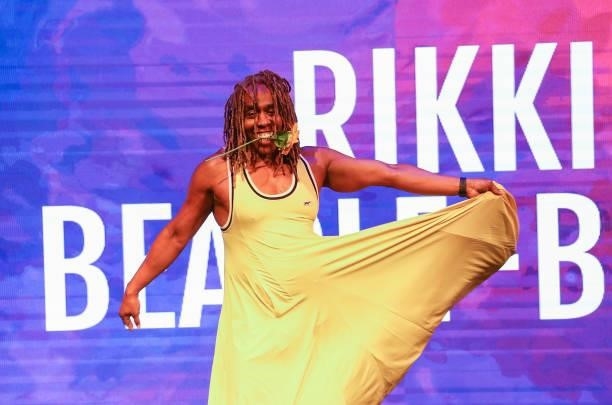 Rikki Beadle-Blair on stage during UK Black Pride at The Roundhouse on July 04, 2021 in London, England. UK Black Pride is Europe's largest...