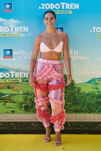 Cristina Pedroche attends the premiere of 'A Todo Tren. Destino Asturias" at Kinepolis Cinemas on July 04, 2021 in Madrid, Spain.