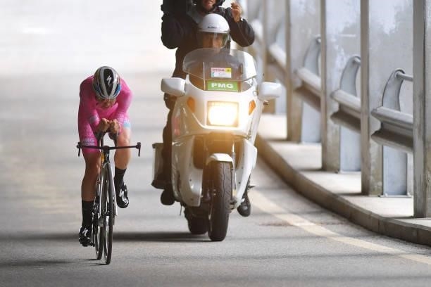 Anna Van Der Breggen of Netherlands and Team SD Worx Pink Leader Jersey during the 32nd Giro d'Italia Internazionale Femminile 2021, Stage 4 a 11,2km...